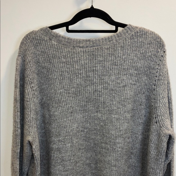Lane Bryant Heather Gray Crew Neck Sweater - Picture 5 of 7